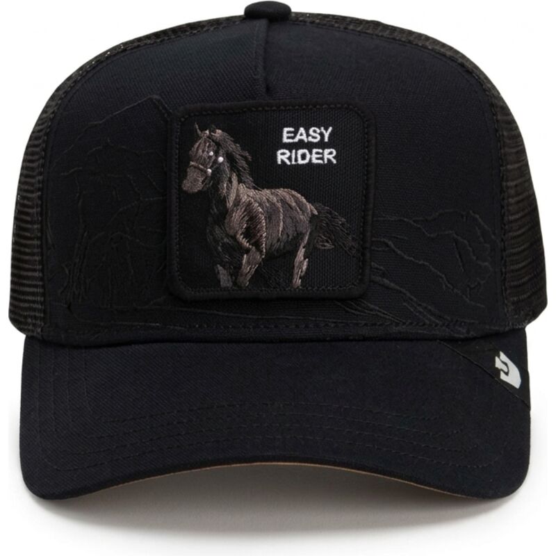 gorra-trucker-negra-caballo-stallion-badlands-the-farm-de-goorin-bros