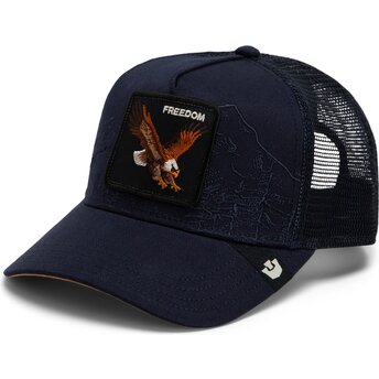 Gorra trucker azul marino águila Eagle Badlands Freedom The Farm de Goorin Bros.