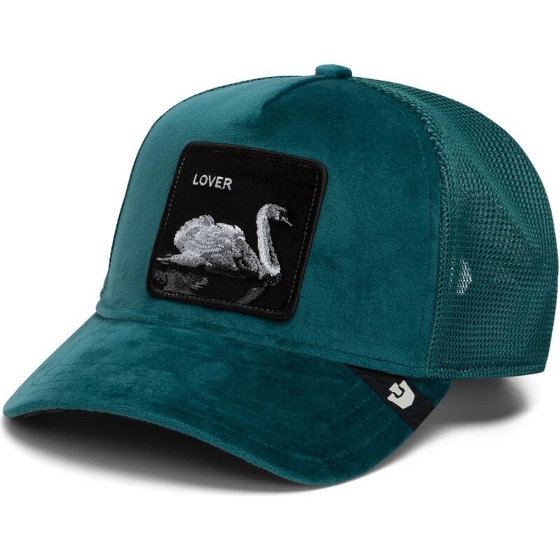 gorra-trucker-verde-cisne-velour-lover-the-farm-de-goorin-bros