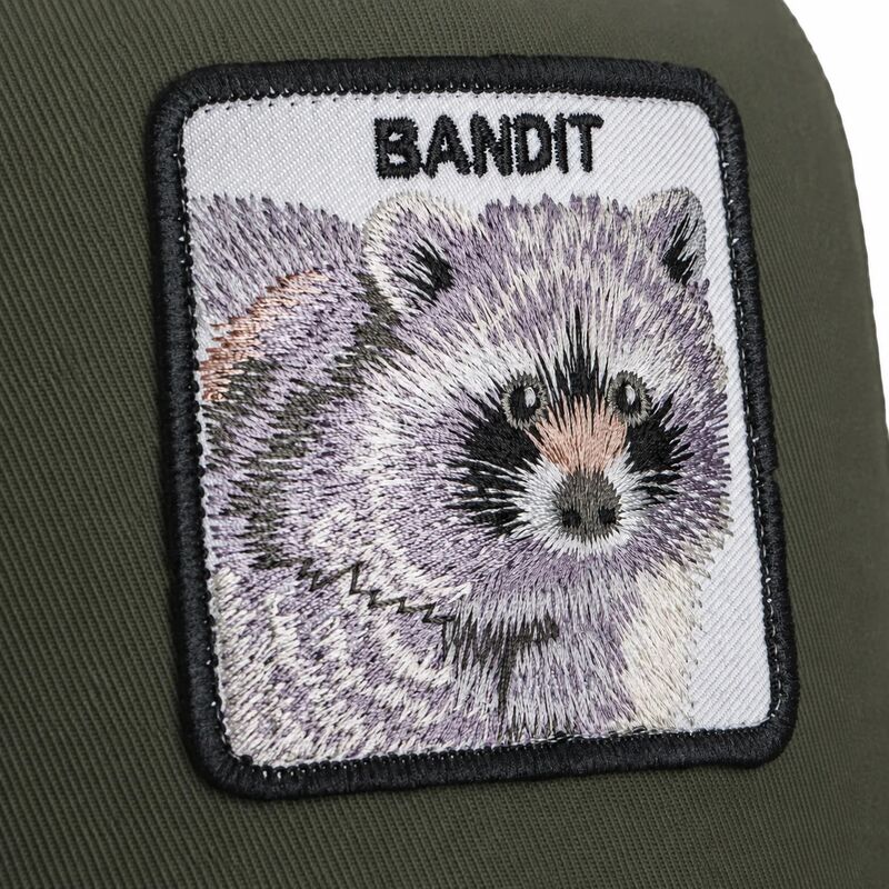 gorra-trucker-verde-y-negra-mapache-bandit-original-recipe-the-farm-de-goorin-bros