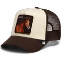 gorra-trucker-marron-y-beige-caballo-gaucho-original-recipe-the-farm-de-goorin-bros