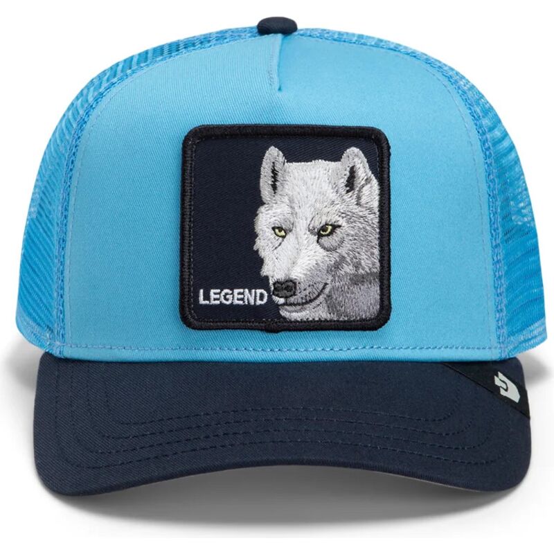 gorra-trucker-azul-y-azul-marino-lobo-legend-wolf-original-recipe-the-farm-de-goorin-bros