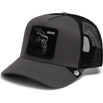 Gorra trucker gris y negra gorila The Boss Original Recipe The Farm de Goorin Bros.