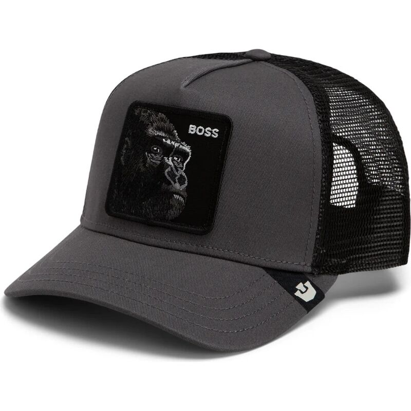 gorra-trucker-gris-y-negra-gorila-the-boss-original-recipe-the-farm-de-goorin-bros
