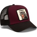 gorra-trucker-granate-y-negra-pantera-strength-panther-original-recipe-the-farm-de-goorin-bros