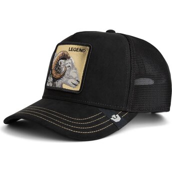 Gorra trucker negra cabra Golden Legend Original Recipe The Farm de Goorin Bros.