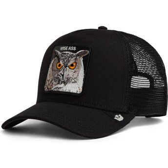 Gorra trucker negra búho Wise Ass Original Recipe The Farm de Goorin Bros.