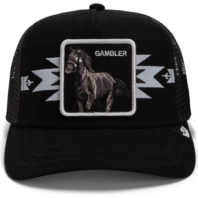 gorra-trucker-negra-caballo-canyon-gambler-trailblazer-the-farm-de-goorin-bros