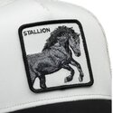 gorra-trucker-blanca-y-negra-caballo-digital-stallion-split-decision-the-farm-de-goorin-bros