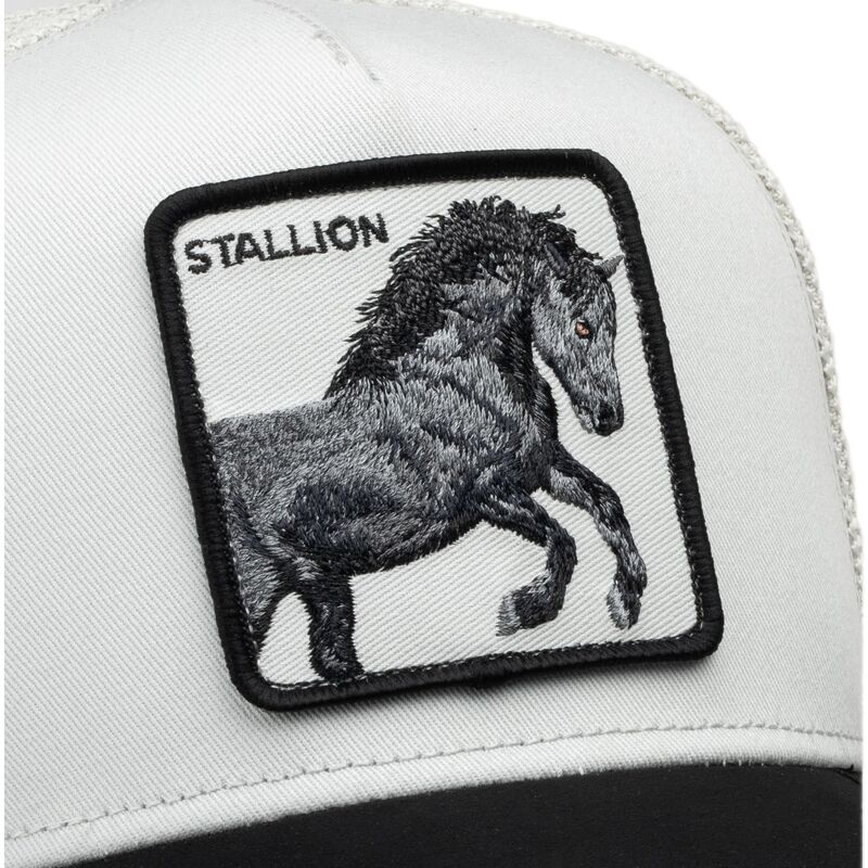 gorra-trucker-blanca-y-negra-caballo-digital-stallion-split-decision-the-farm-de-goorin-bros gorra-trucker-blanca-y-negra-caballo-digital-stallion-split-decision-the-farm-de-goorin-bros