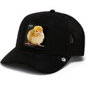gorra-trucker-negra-pollito-black-out-chick-blackened-metallic-hot-the-farm-de-goorin-bros