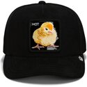 gorra-trucker-negra-pollito-black-out-chick-blackened-metallic-hot-the-farm-de-goorin-bros