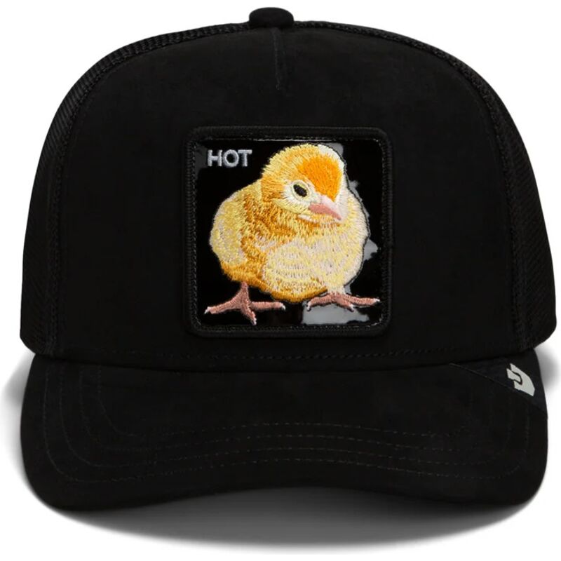 gorra-trucker-negra-pollito-black-out-chick-blackened-metallic-hot-the-farm-de-goorin-bros