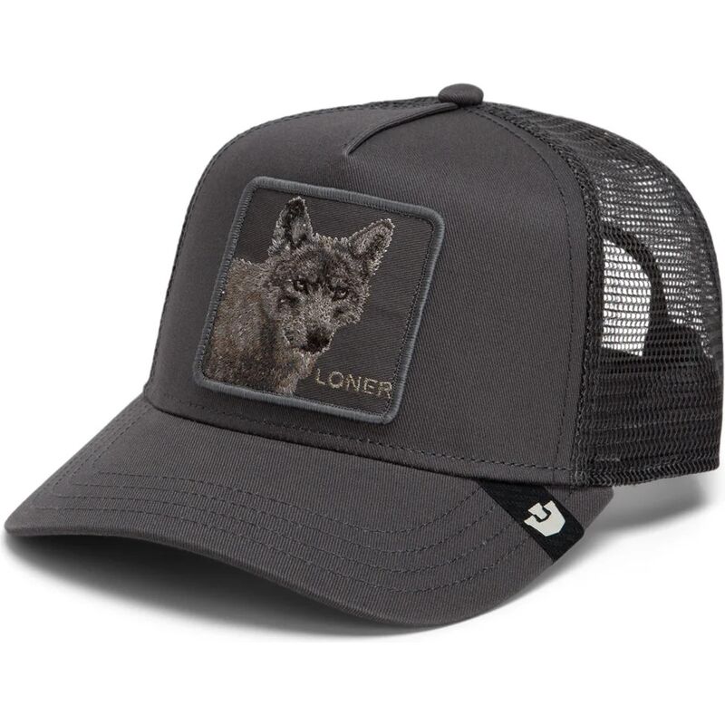 gorra-trucker-gris-lobo-circle-of-life-loner-tone-shift-the-farm-de-goorin-bros