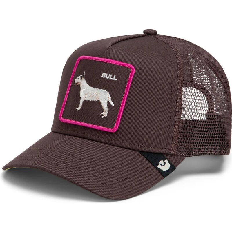 gorra-trucker-marron-perro-shadow-bull-terrier-off-the-leash-the-farm-de-goorin-bros gorra-trucker-marron-perro-shadow-bull-terrier-off-the-leash-the-farm-de-goorin-bros