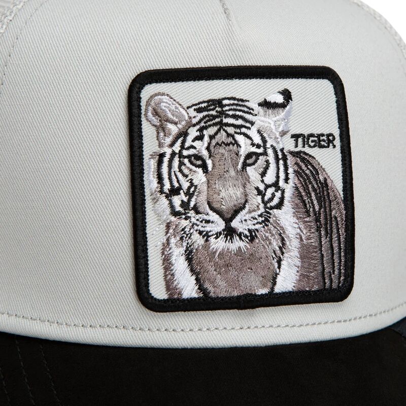 gorra-trucker-gris-y-negra-tigre-suede-tiger-microsuede-the-farm-de-goorin-bros
