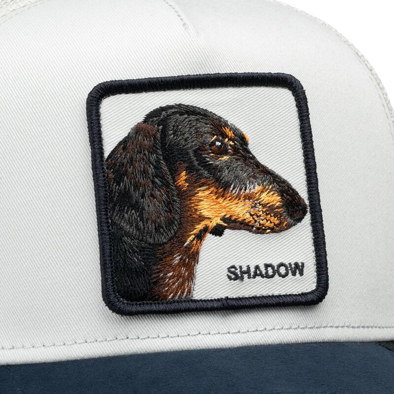 gorra-trucker-gris-y-azul-marino-perro-suede-shadow-microsuede-the-farm-de-goorin-bros gorra-trucker-gris-y-azul-marino-perro-suede-shadow-microsuede-the-farm-de-goorin-bros