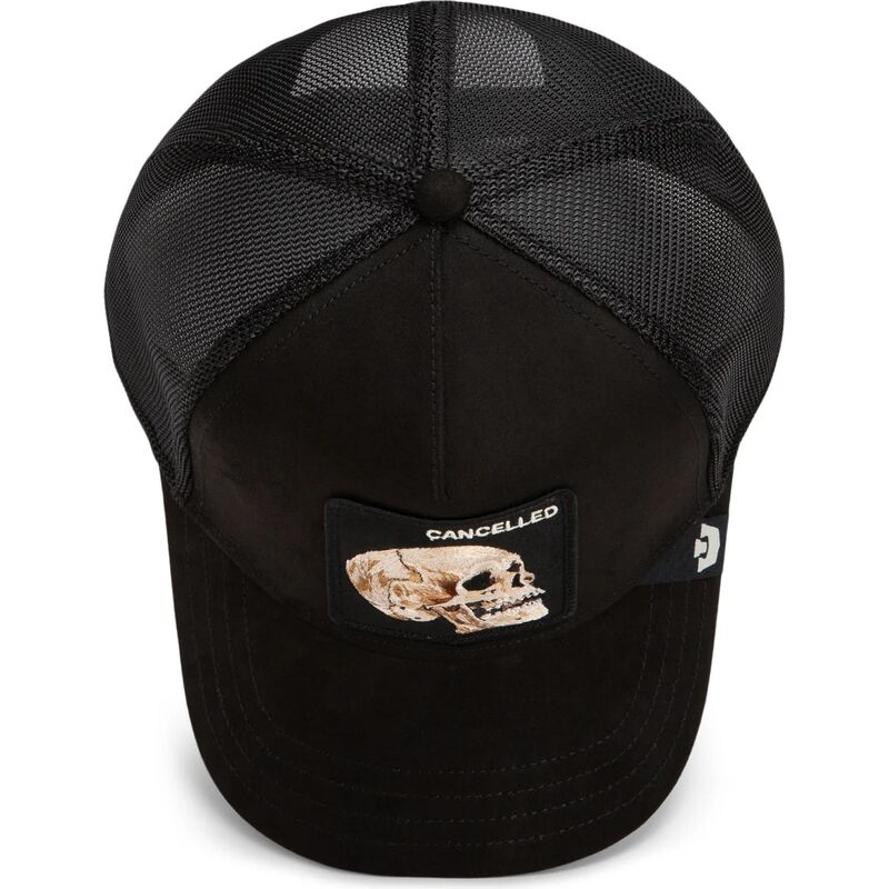 gorra-trucker-negra-calavera-suede-cancelled-skull-microsuede-the-farm-de-goorin-bros