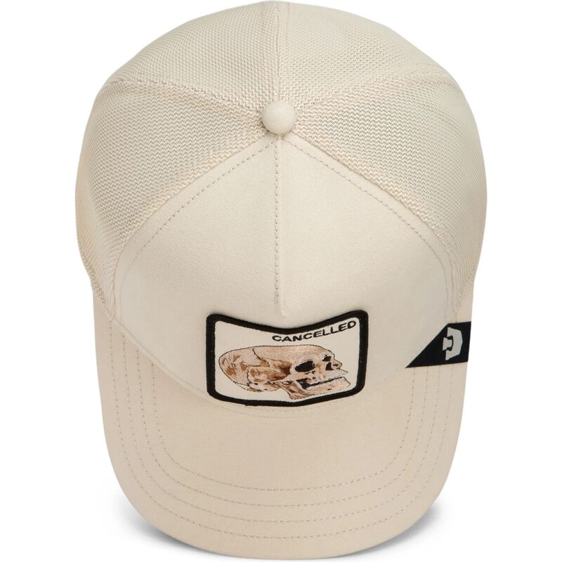gorra-trucker-beige-calavera-suede-cancelled-skull-microsuede-the-farm-de-goorin-bros gorra-trucker-beige-calavera-suede-cancelled-skull-microsuede-the-farm-de-goorin-bros