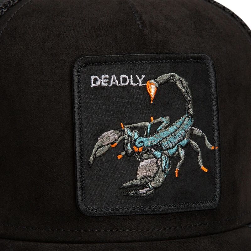 gorra-trucker-negra-escorpion-suede-scorpion-microsuede-the-farm-de-goorin-bros gorra-trucker-negra-escorpion-suede-scorpion-microsuede-the-farm-de-goorin-bros