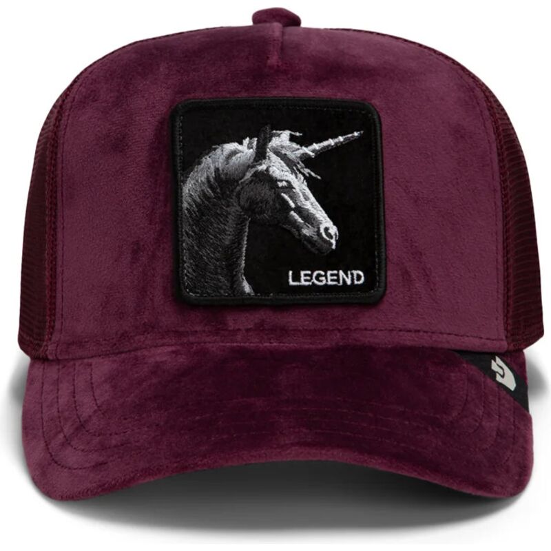 gorra-trucker-granate-unicornio-velour-legend-the-farm-de-goorin-bros gorra-trucker-granate-unicornio-velour-legend-the-farm-de-goorin-bros