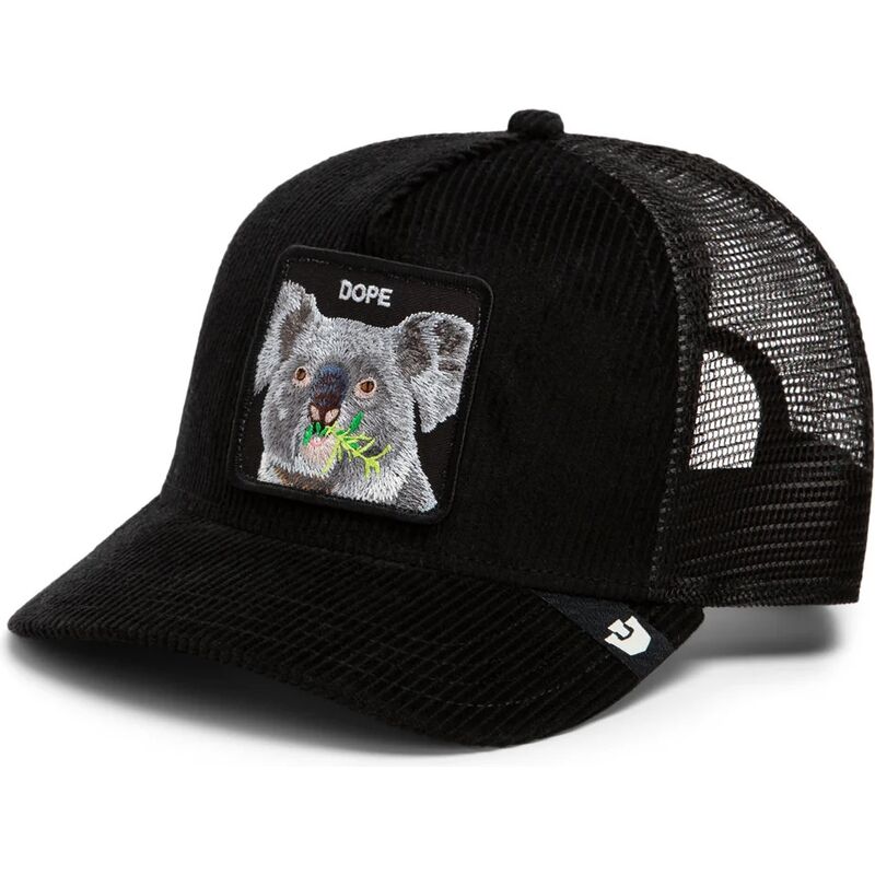 goorin-bros-koala-corduroy-dope-ridgeline-the-farm-black-trucker-hat goorin-bros-koala-corduroy-dope-ridgeline-the-farm-black-trucker-hat