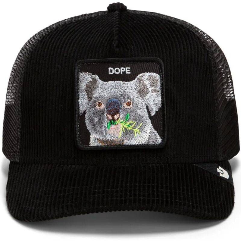 goorin-bros-koala-corduroy-dope-ridgeline-the-farm-black-trucker-hat goorin-bros-koala-corduroy-dope-ridgeline-the-farm-black-trucker-hat
