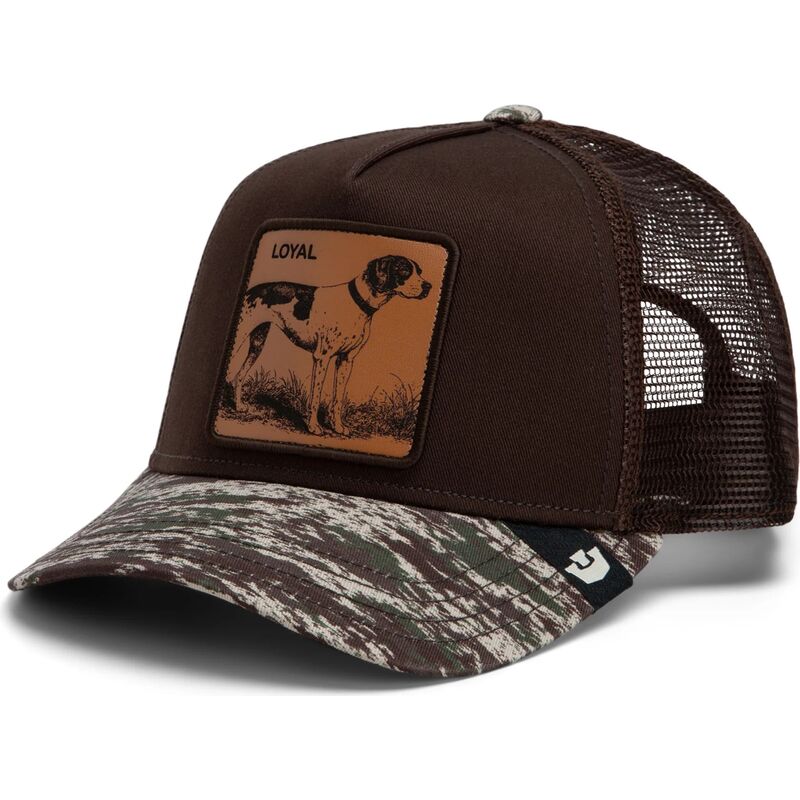 goorin-bros-engraved-dog-camo-glitch-the-farm-brown-and-camouflage-trucker-hat goorin-bros-engraved-dog-camo-glitch-the-farm-brown-and-camouflage-trucker-hat