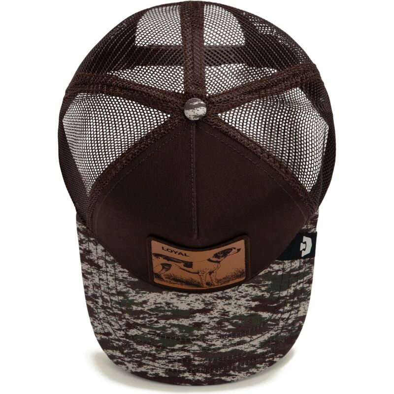 goorin-bros-engraved-dog-camo-glitch-the-farm-brown-and-camouflage-trucker-hat goorin-bros-engraved-dog-camo-glitch-the-farm-brown-and-camouflage-trucker-hat