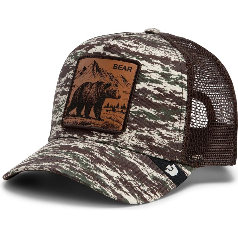 gorra-trucker-camuflaje-y-marron-oso-engraved-bear-camo-glitch-the-farm-de-goorin-bros gorra-trucker-camuflaje-y-marron-oso-engraved-bear-camo-glitch-the-farm-de-goorin-bros