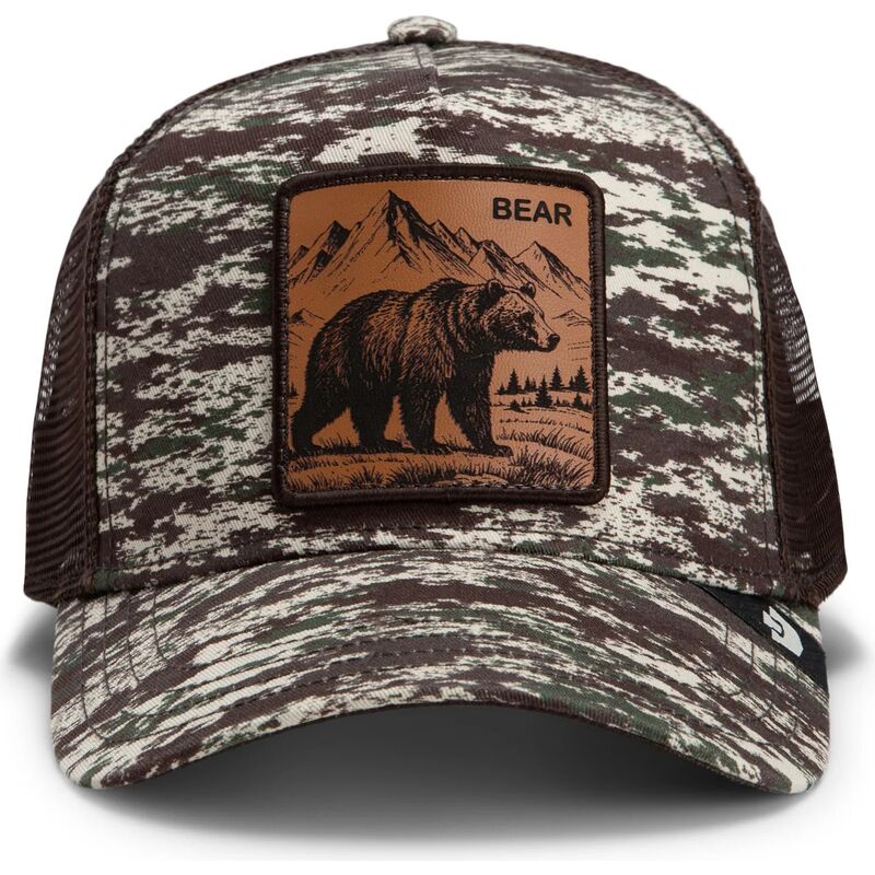 gorra-trucker-camuflaje-y-marron-oso-engraved-bear-camo-glitch-the-farm-de-goorin-bros gorra-trucker-camuflaje-y-marron-oso-engraved-bear-camo-glitch-the-farm-de-goorin-bros