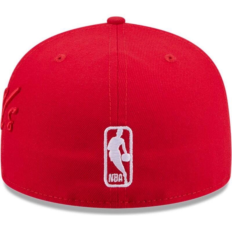 gorra-plana-roja-ajustada-59fifty-side-script-de-chicago-bulls-nba-de-new-era gorra-plana-roja-ajustada-59fifty-side-script-de-chicago-bulls-nba-de-new-era