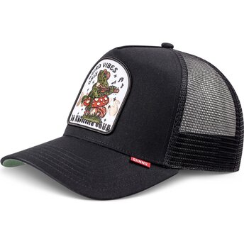 Gorra trucker negra HFT Do Nothing Club Weird Vibes Frog de Djinns