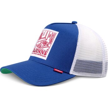 Gorra trucker azul y blanca HFT LSCC Lazy Sunday Coffee Club Record de Djinns