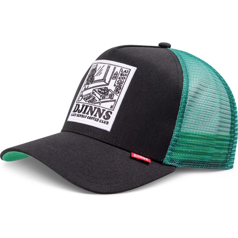 gorra-trucker-negra-y-verde-hft-lscc-lazy-sunday-coffee-club-record-de-djinns