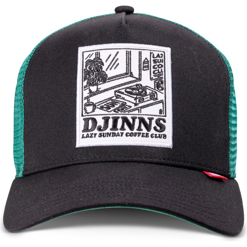 djinns-hft-lscc-lazy-sunday-coffee-club-record-black-and-green-trucker-hat djinns-hft-lscc-lazy-sunday-coffee-club-record-black-and-green-trucker-hat