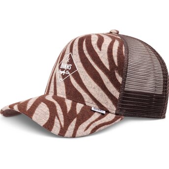 Djinns HFT Rubbertigerstripes Brown Trucker Hat