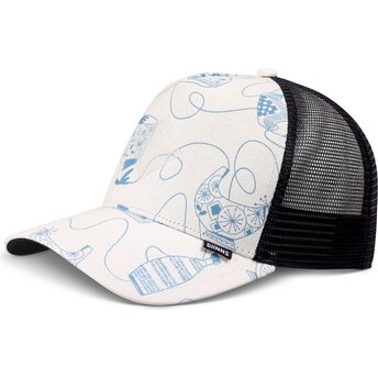 Djinns HFT Bottles White and Blue Trucker Hat
