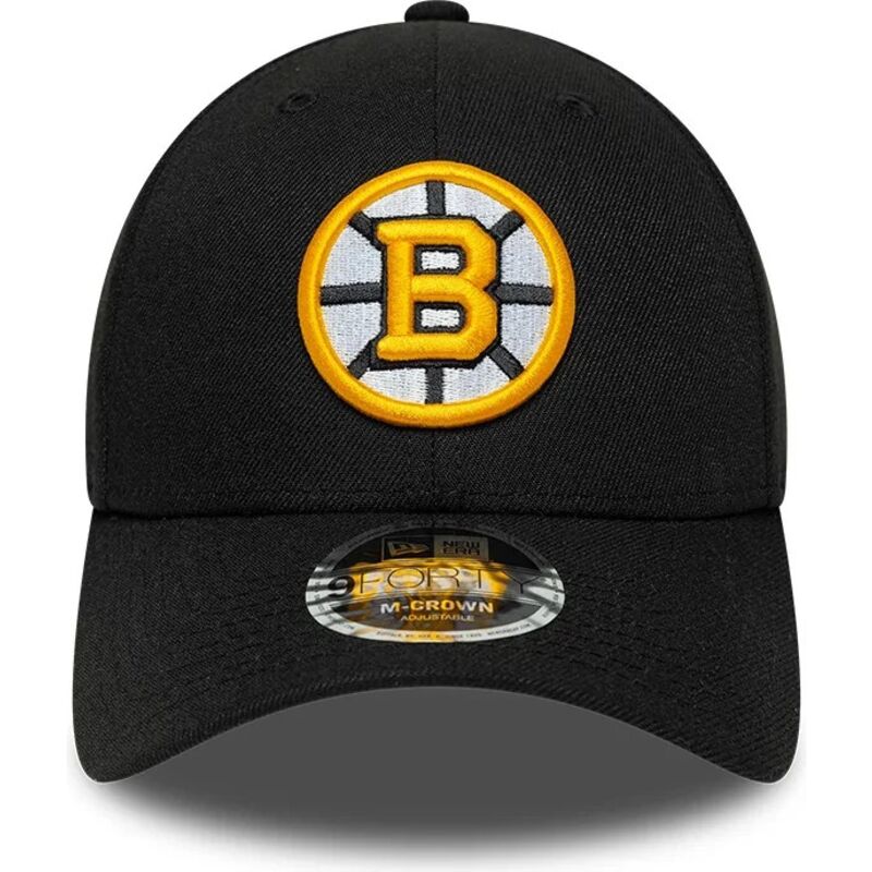 gorra-curva-negra-snapback-9forty-m-crown-team-de-boston-bruins-nhl-de-new-era