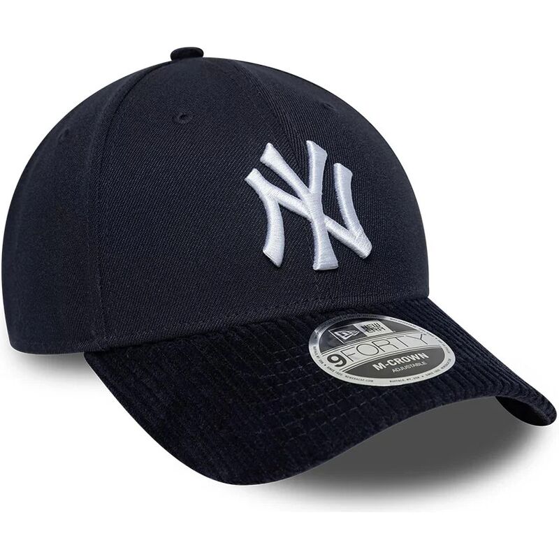 gorra-curva-azul-marino-snapback-9forty-m-crown-cord-visor-de-new-york-yankees-mlb-de-new-era gorra-curva-azul-marino-snapback-9forty-m-crown-cord-visor-de-new-york-yankees-mlb-de-new-era
