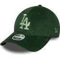 gorra-curva-verde-snapback-para-mujer-con-logo-verde-9forty-m-crown-chunky-cord-de-los-angeles-dodgers-mlb-de-new-era