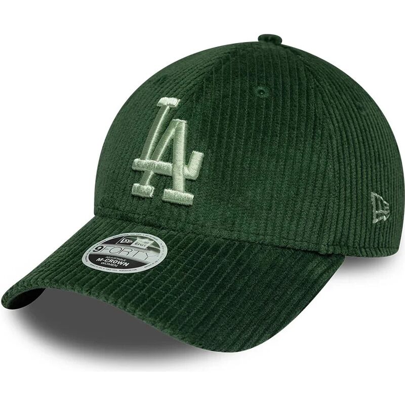 gorra-curva-verde-snapback-para-mujer-con-logo-verde-9forty-m-crown-chunky-cord-de-los-angeles-dodgers-mlb-de-new-era