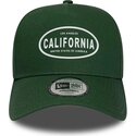 gorra-curva-verde-snapback-e-frame-rubber-logo-de-california-los-angeles-de-new-era