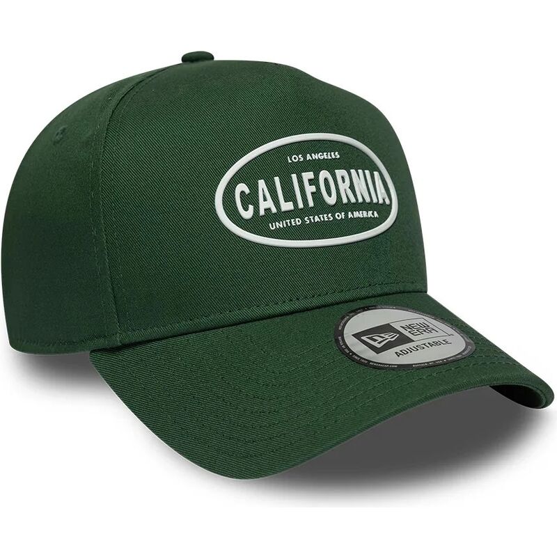 gorra-curva-verde-snapback-e-frame-rubber-logo-de-california-los-angeles-de-new-era