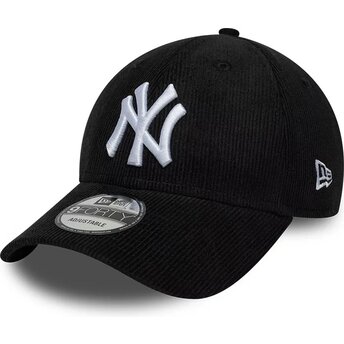 Gorra curva negra snapback 9FORTY Entry Cord de New York Yankees MLB de New Era