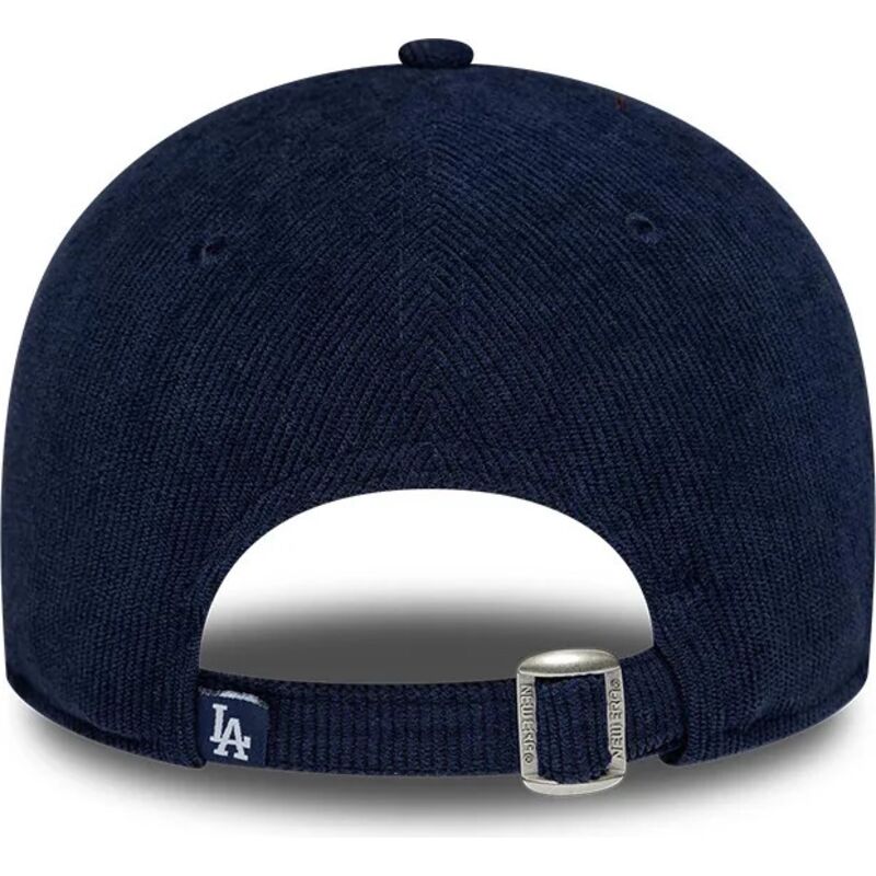 new-era-curved-brim-women-9twenty-cord-script-los-angeles-dodgers-mlb-navy-blue-adjustable-cap