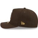 gorra-curva-marron-snapback-9fifty-a-frame-precurved-visor-pin-de-atlanta-braves-mlb-de-new-era