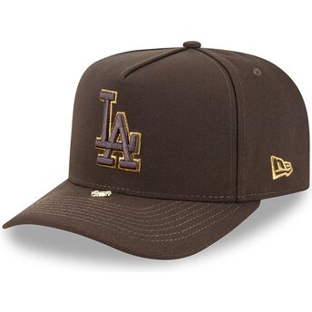 Gorra curva marrón snapback 9FIFTY A Frame Precurved Visor Pin de Los Angeles Dodgers MLB de New Era