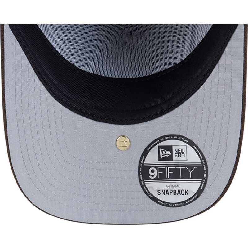 new-era-curved-brim-9fifty-a-frame-precurved-visor-pin-los-angeles-dodgers-mlb-brown-snapback-cap new-era-curved-brim-9fifty-a-frame-precurved-visor-pin-los-angeles-dodgers-mlb-brown-snapback-cap