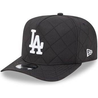 Gorra curva negra snapback 9FIFTY A Frame Precurved Checkered de Los Angeles Dodgers MLB de New Era